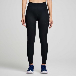 Saucony Fortify Viz Tights Dame Svarte | NORGE TGHMDQ