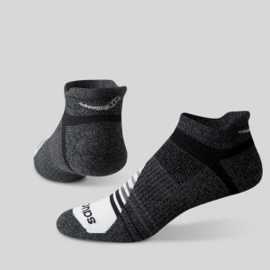 Saucony Inferno Merino Wool Blend No Show 3-Pack Sokker Herre Svarte Grå | NORGE IVQSFN