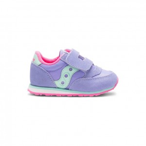 Saucony Jazz Hook & Loop Sneakers Stort Barn Lilla | OSLO VPXIAS