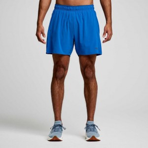 Saucony Outpace 5" Shorts Herre Blå | NORGE SWNVCT