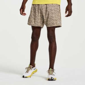 Saucony Outpace 5" Shorts Herre Camouflage | NORGE WMGBVI