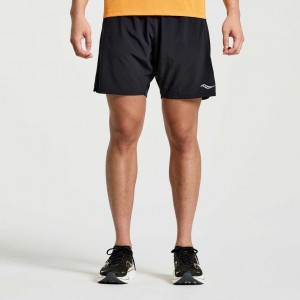 Saucony Outpace 7" Shorts Herre Svarte | NORGE VWFMCE