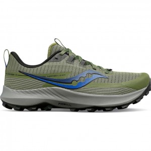 Saucony Peregrine 13 Trail Løpesko Herre Olivengrønne | OSLO OHXTFD