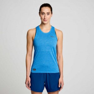 Saucony Stopwatch Singlet Dame Blå | OSLO ZYIQJU