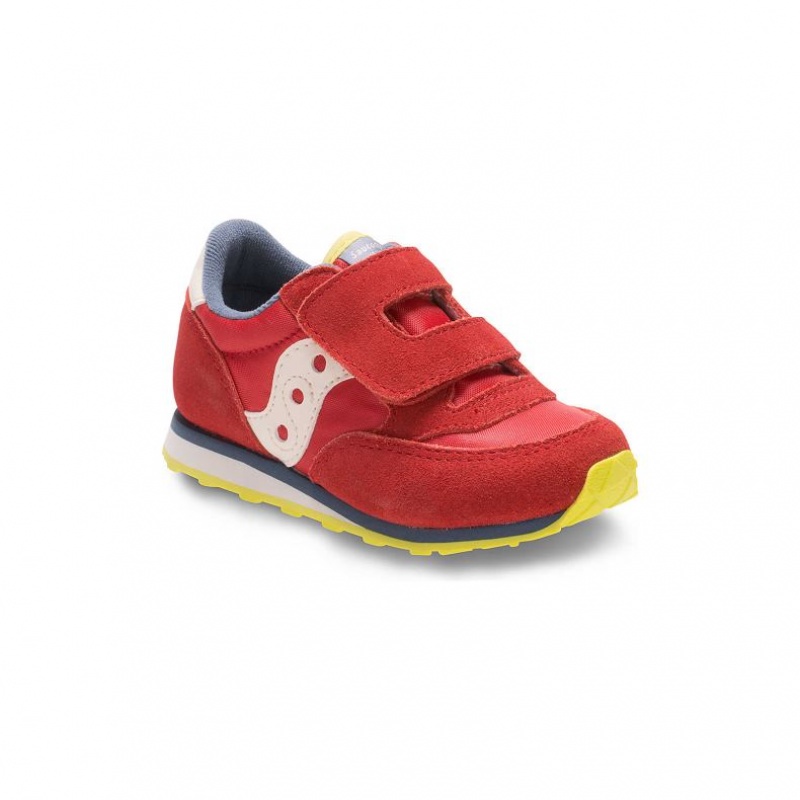 Saucony Baby Jazz Hook & Loop Sneakers Lite Barn Rød | NORGE PYONXJ