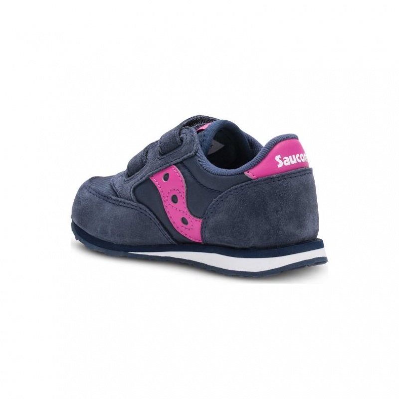 Saucony Baby Jazz Hook & Loop Sneakers Lite Barn Marineblå | NORGE XZROTA