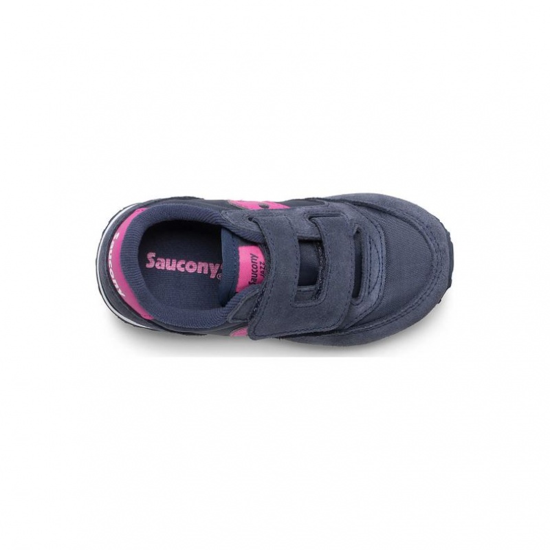 Saucony Baby Jazz Hook & Loop Sneakers Lite Barn Marineblå | NORGE XZROTA