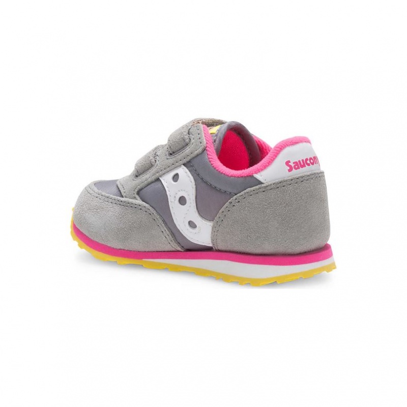 Saucony Baby Jazz Hook & Loop Sneakers Lite Barn Grå | NORGE SUAJKV