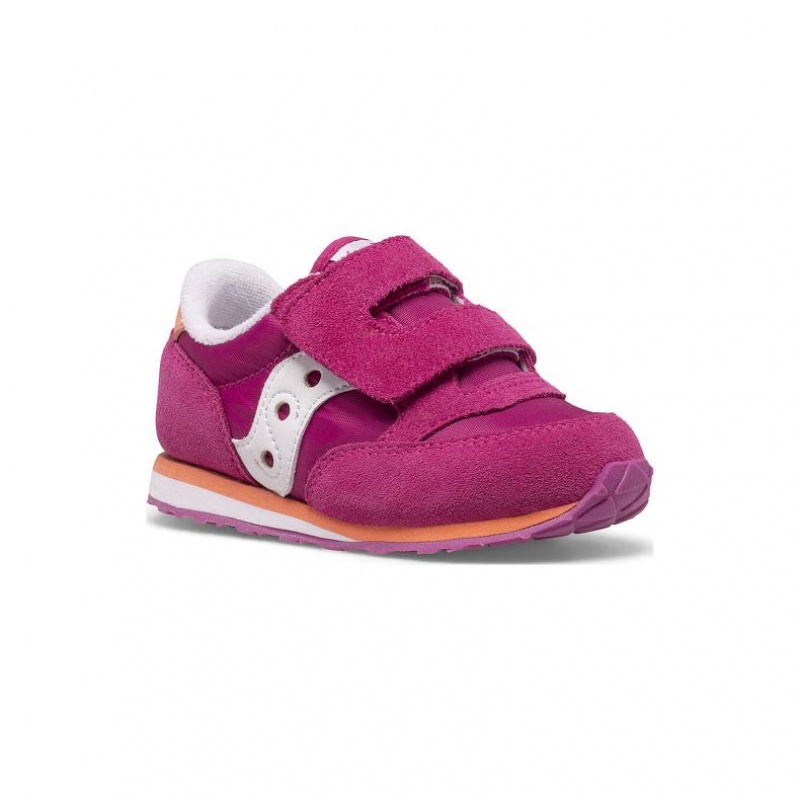 Saucony Baby Jazz Hook & Loop Sneakers Lite Barn Fuchsia | OSLO UGJSNF