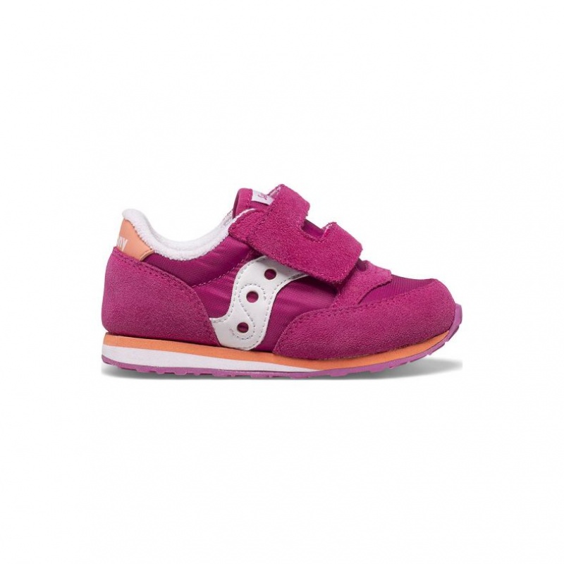 Saucony Baby Jazz Hook & Loop Sneakers Lite Barn Fuchsia | OSLO UGJSNF