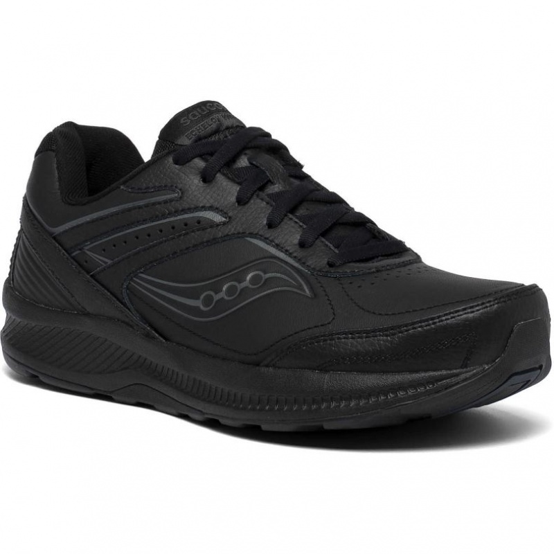 Saucony Echelon Walker 3 Wide Løpesko Dame Svarte | NORGE XOFWJE