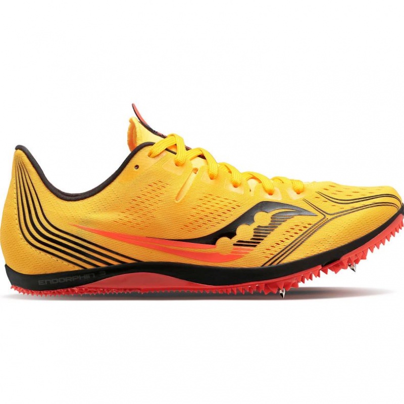 Saucony Endorphin 3 Piggsko Friidrett Dame Gul | NORGE BPUVXI