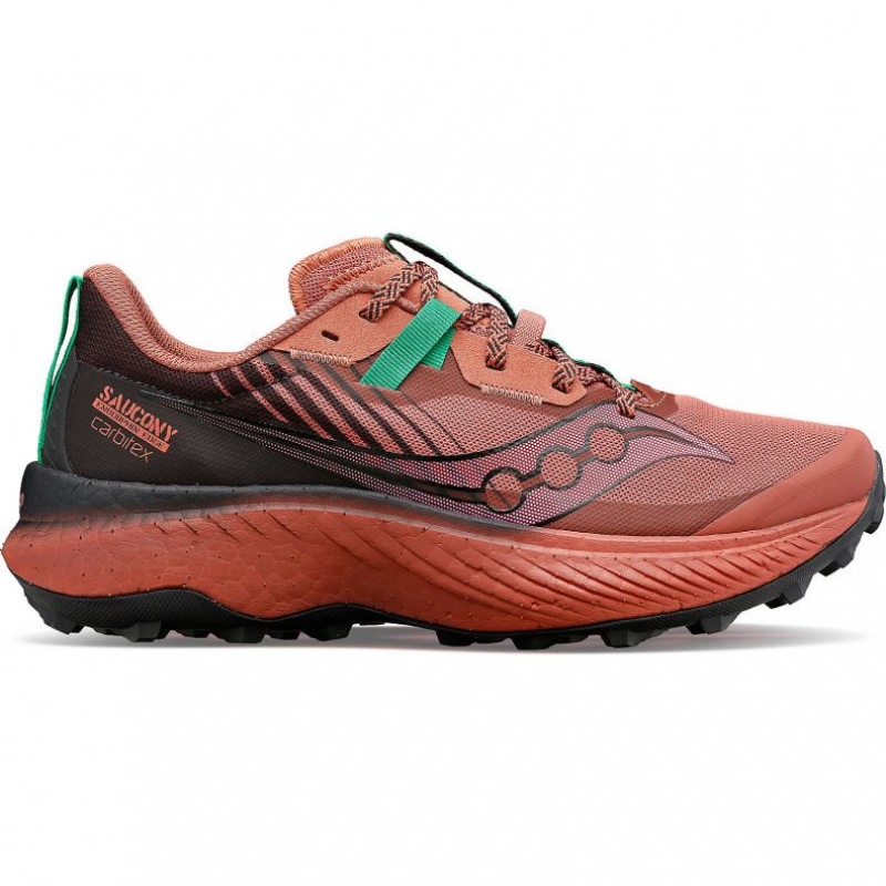 Saucony Endorphin Edge Trail Løpesko Dame Korall | NORGE LABEYS