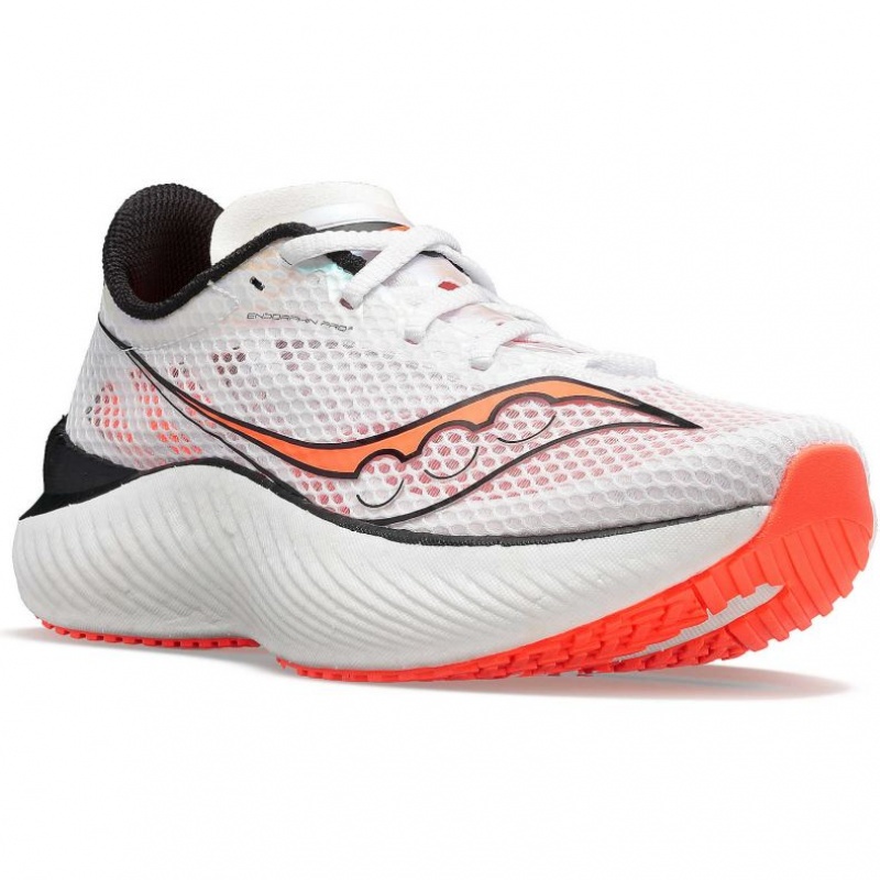 Saucony Endorphin Pro 3 Løpesko Dame Hvite | NORGE IPXTUC