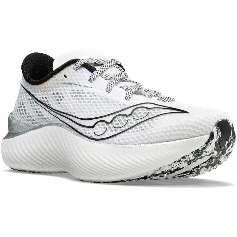 Saucony Endorphin Pro 3 Løpesko Dame Hvite | NORGE MVJURT