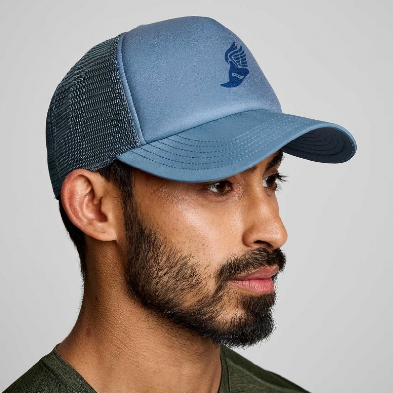 Saucony Foamie Trucker Hatter Herre Blå | NORGE RVPMFH