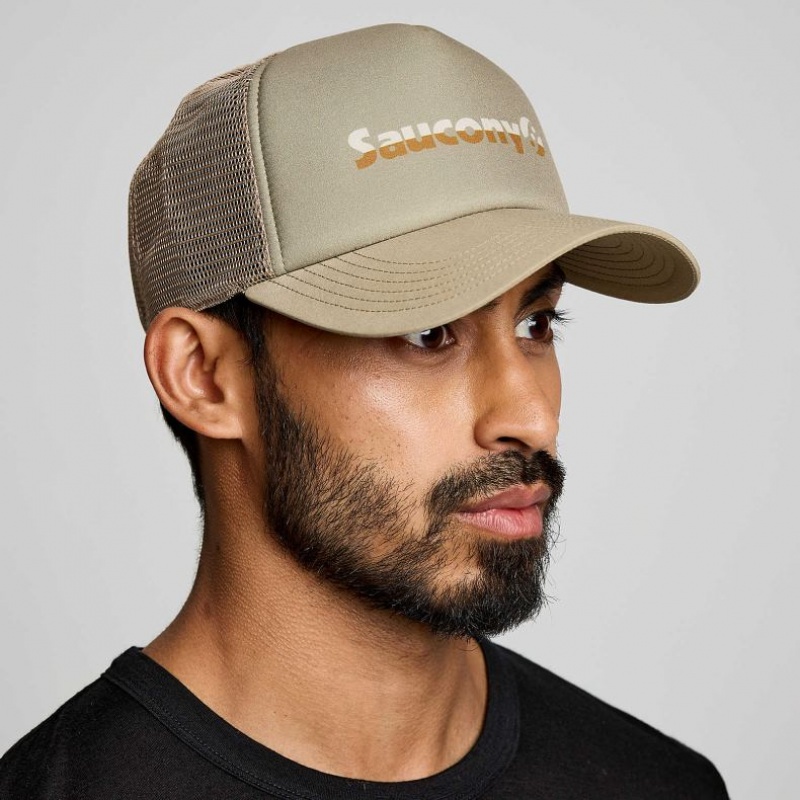 Saucony Foamie Trucker Hatter Herre Olivengrønne | OSLO BLZJSU