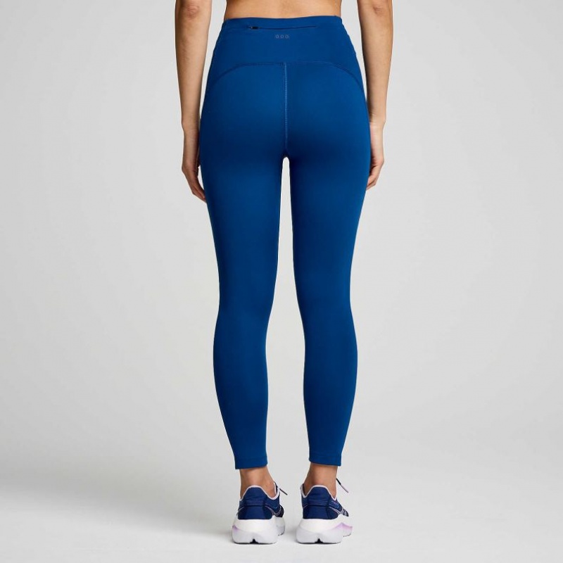 Saucony Fortify Crop Tights Dame Indigo | OSLO WGAMOJ