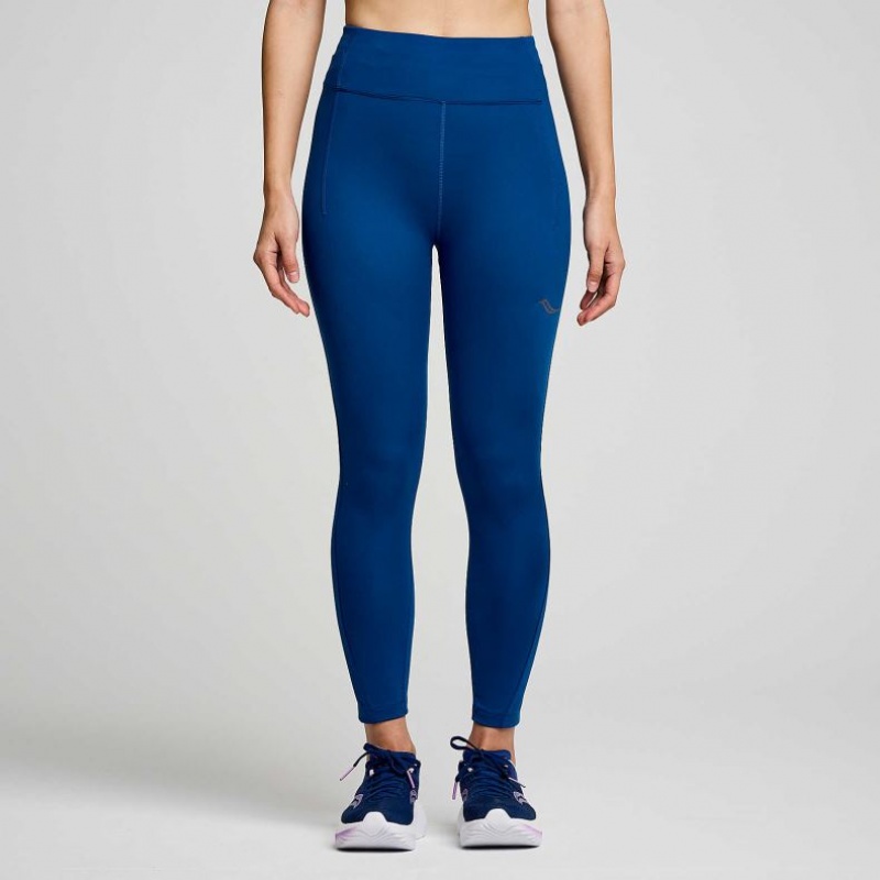 Saucony Fortify Crop Tights Dame Indigo | OSLO WGAMOJ