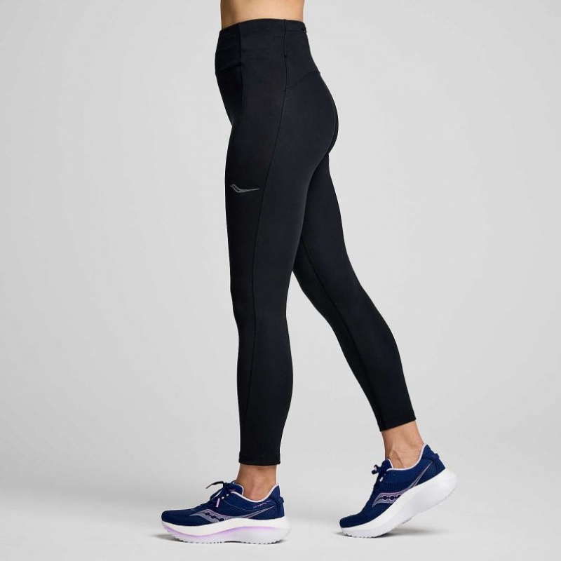 Saucony Fortify Crop Tights Dame Svarte | NORGE KWPZRI