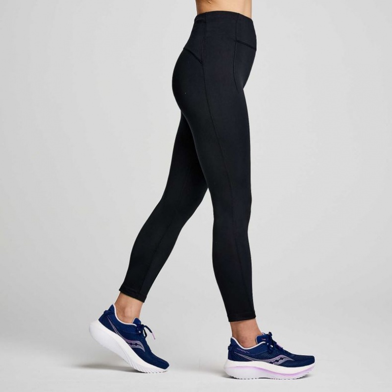 Saucony Fortify Crop Tights Dame Svarte | NORGE KWPZRI