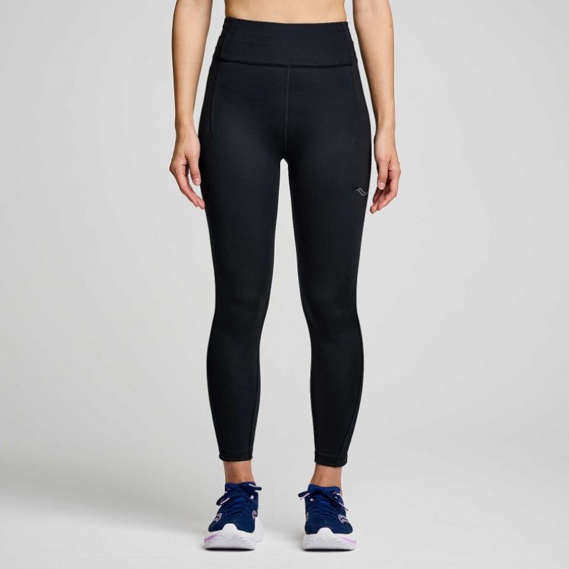 Saucony Fortify Crop Tights Dame Svarte | NORGE KWPZRI