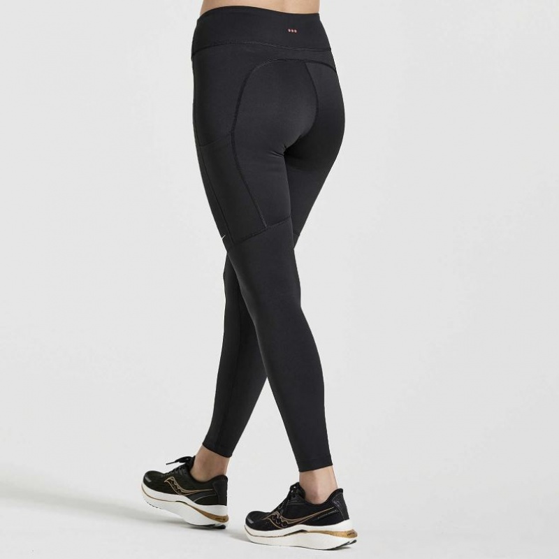 Saucony Fortify Tights Dame Svarte | NORGE GINPBH