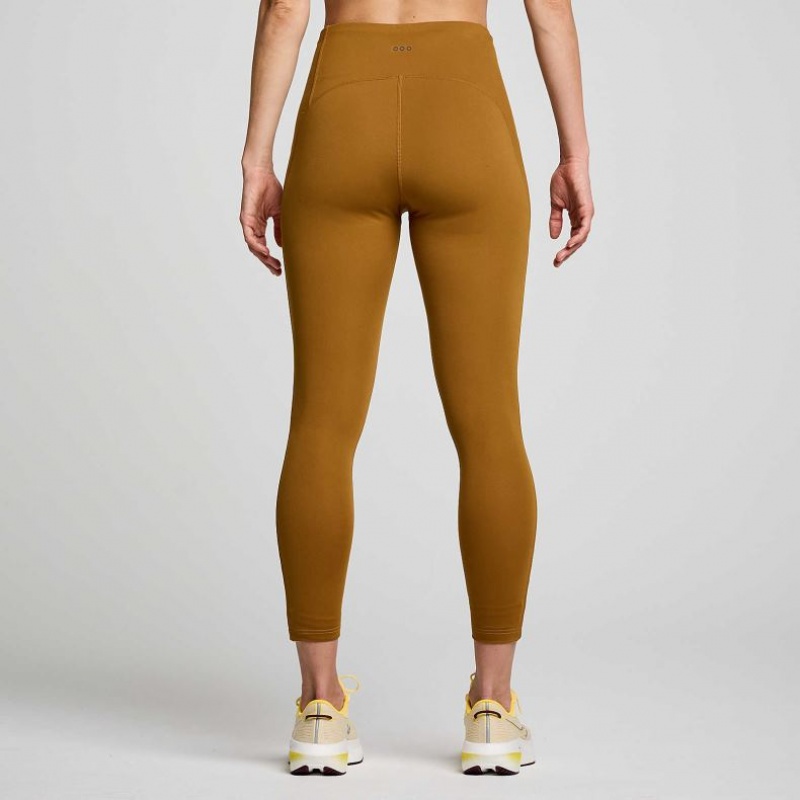 Saucony Fortify Viz Tights Dame Brune | OSLO FTBHEQ