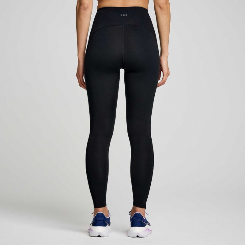 Saucony Fortify Viz Tights Dame Svarte | NORGE TGHMDQ