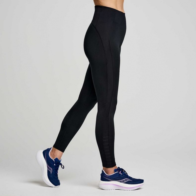 Saucony Fortify Viz Tights Dame Svarte | NORGE TGHMDQ