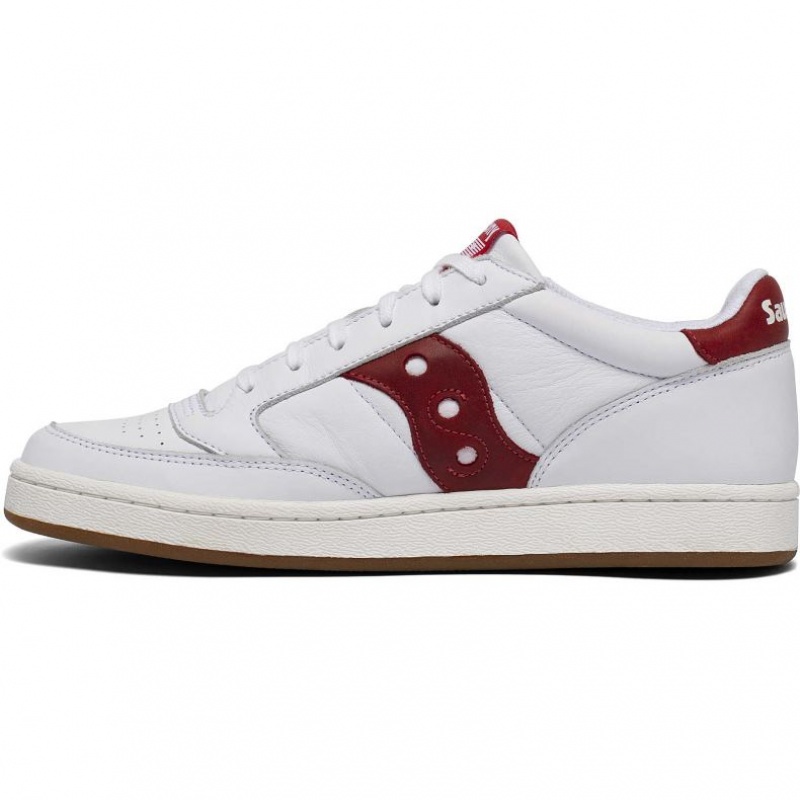 Saucony Jazz Court Sneakers Dame Hvite Rød | NORGE UBDRNF