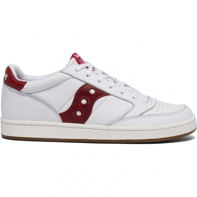 Saucony Jazz Court Sneakers Dame Hvite Rød | NORGE UBDRNF