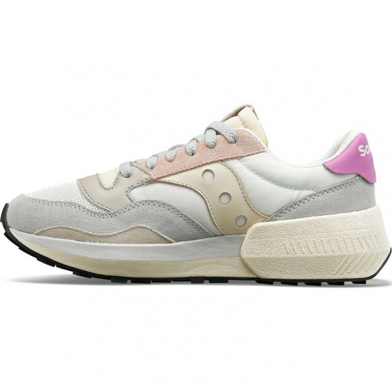 Saucony Jazz NXT Sneakers Dame Hvite Grå Rosa | NORGE EHISLN