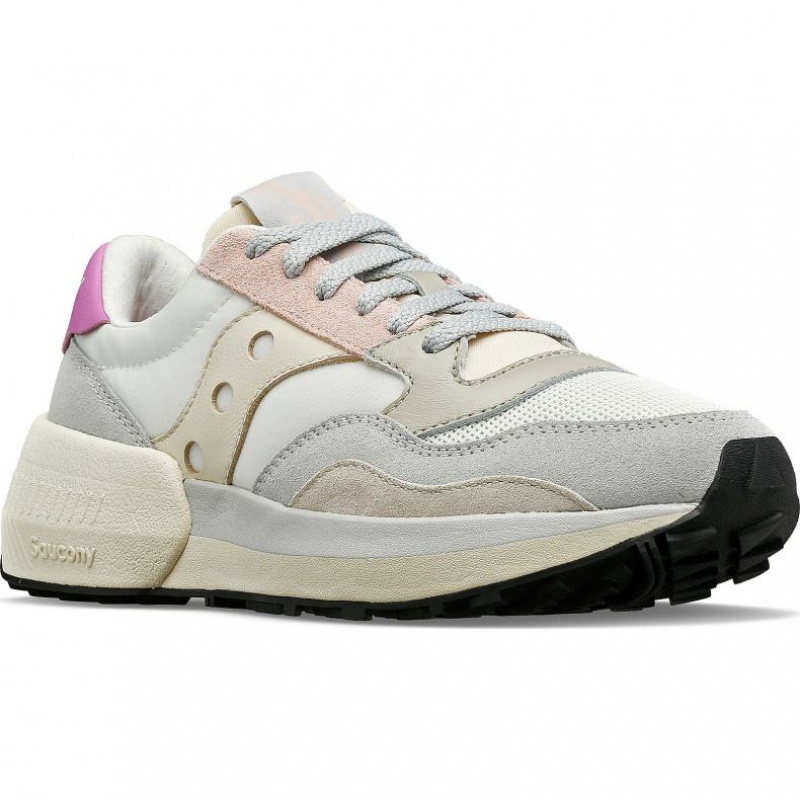 Saucony Jazz NXT Sneakers Dame Hvite Grå Rosa | NORGE EHISLN