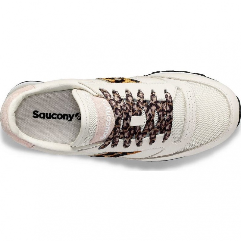 Saucony Jazz Triple Sneakers Dame Hvite Leopard | NORGE FYALGB