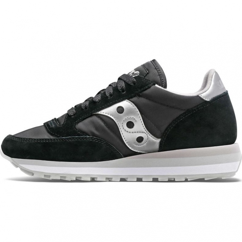 Saucony Jazz Triple Sneakers Dame Svarte Sølv | NORGE QVIREB