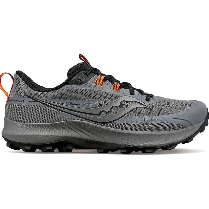 Saucony Peregrine 13 GTX Trail Løpesko Herre Grå | NORGE BLUYVW