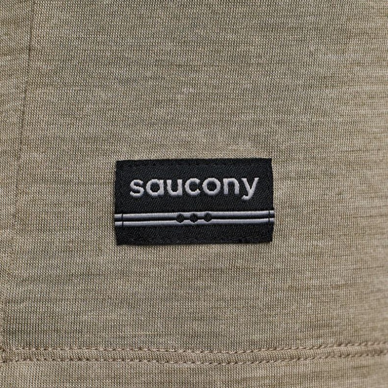 Saucony Peregrine Merino Long Sleeve T-Skjorte Herre Olivengrønne | NORGE YUJOSA