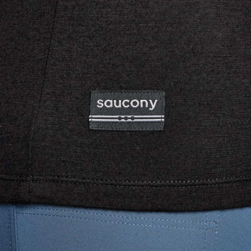 Saucony Peregrine Merino Long Sleeve T-Skjorte Herre Svarte | OSLO ZNBWPD