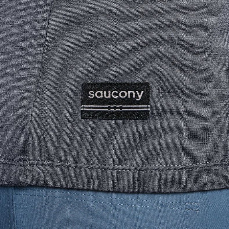 Saucony Peregrine Merino Long Sleeve T-Skjorte Herre Grå | NORGE RBUXPH