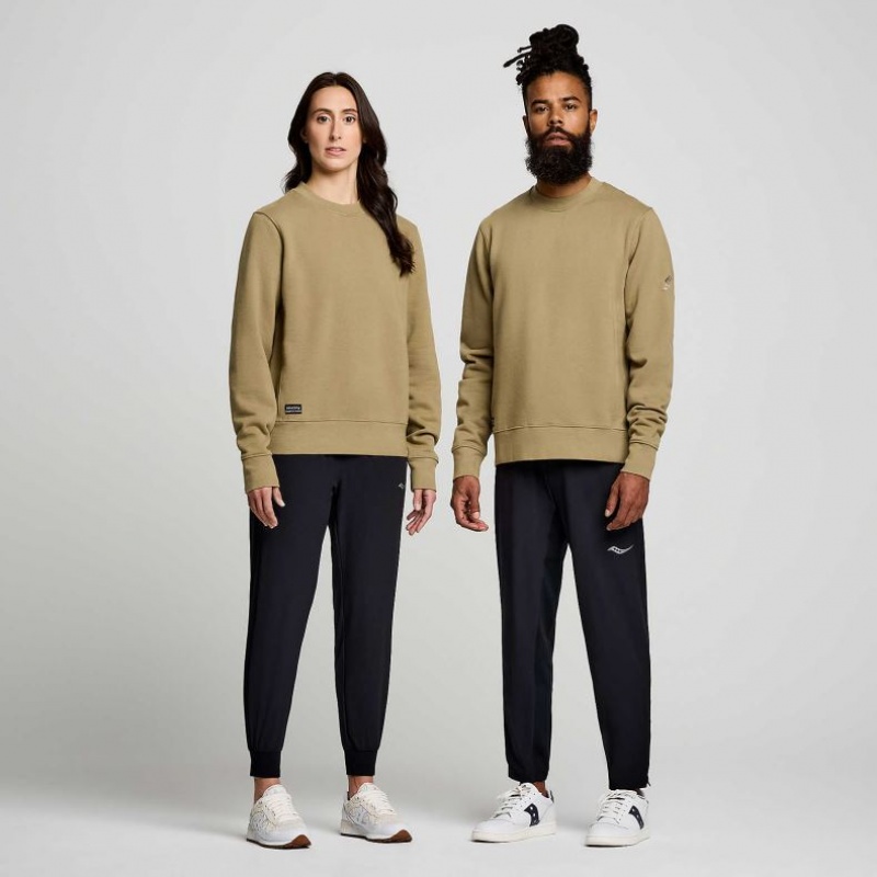 Saucony Recovery Crew Sweatshirt Dame Olivengrønne | NORGE ZUXFQE