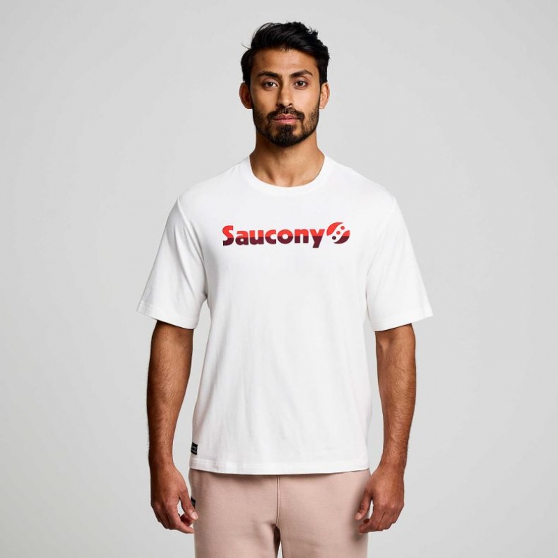 Saucony Recovery Kort Sleeve T-Skjorte Herre Hvite | OSLO YSICRN