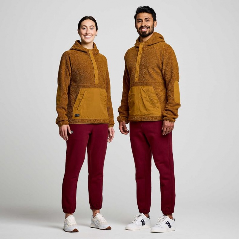 Saucony Recovery Sherpa Pullover Hettegenser Herre Brune | OSLO XRJAVI