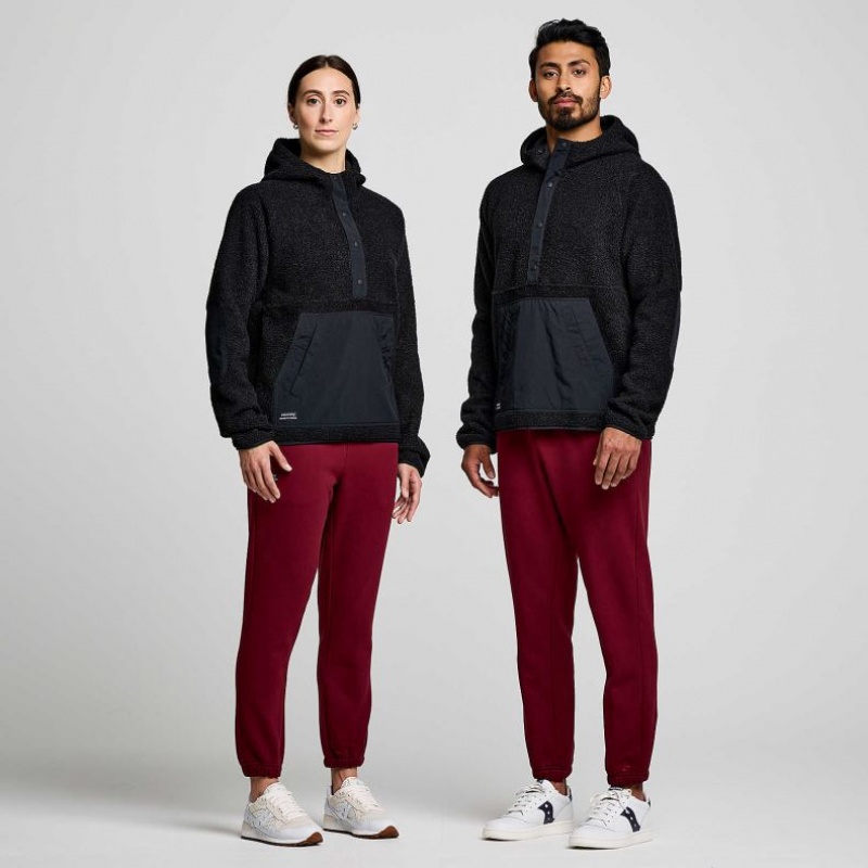 Saucony Recovery Sherpa Pullover Hettegenser Dame Svarte | NORGE FRPLKA