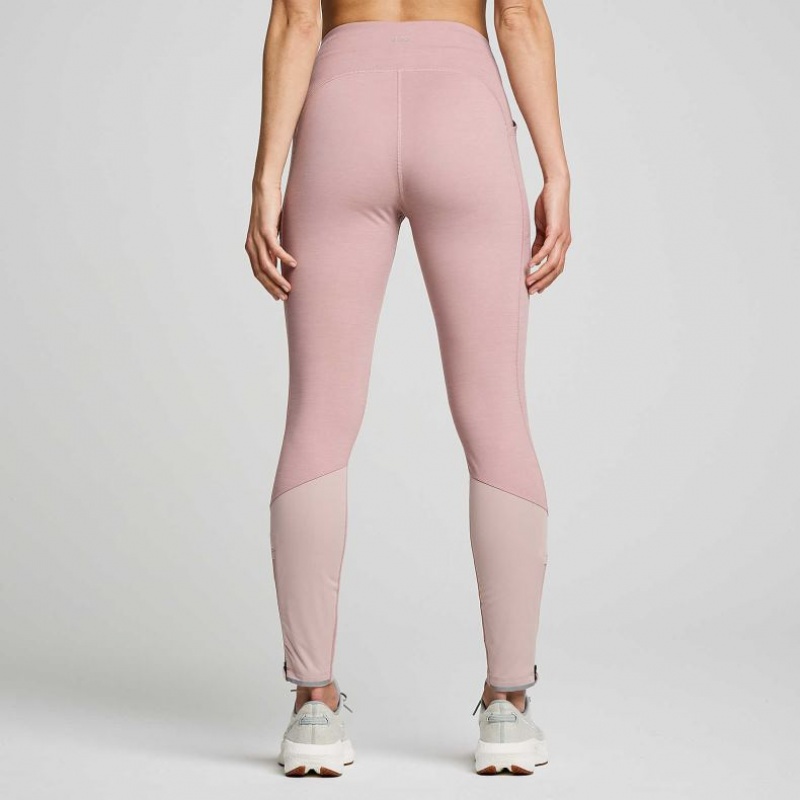 Saucony Runshield Tights Dame Rosa | OSLO JVGDXA