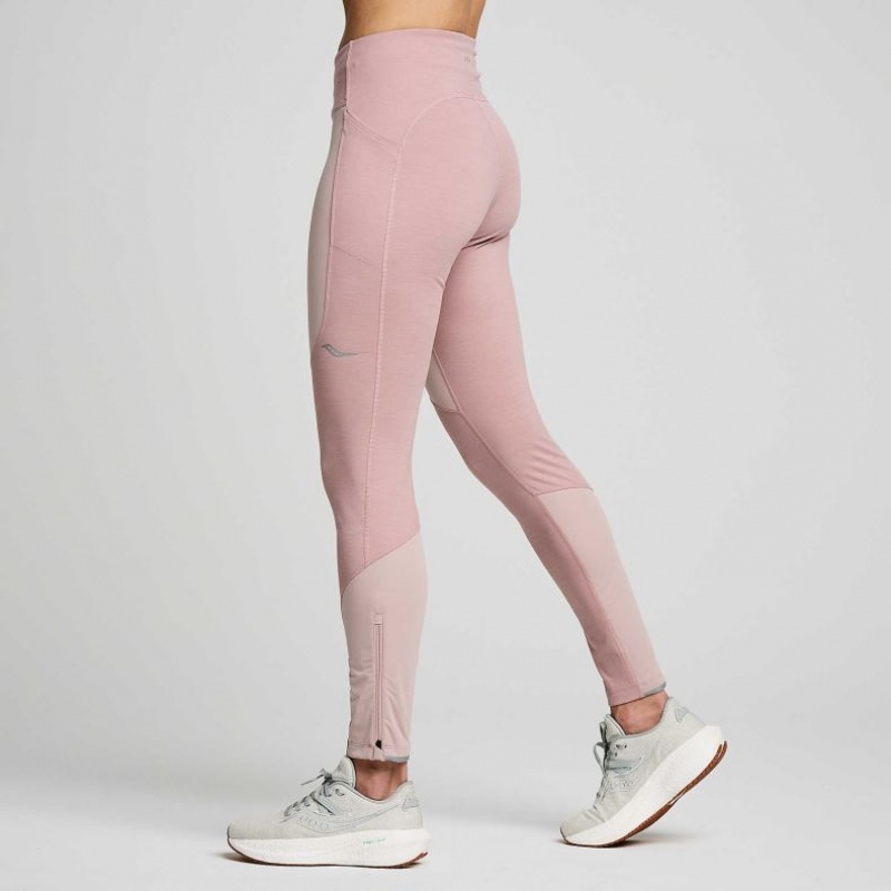 Saucony Runshield Tights Dame Rosa | OSLO JVGDXA