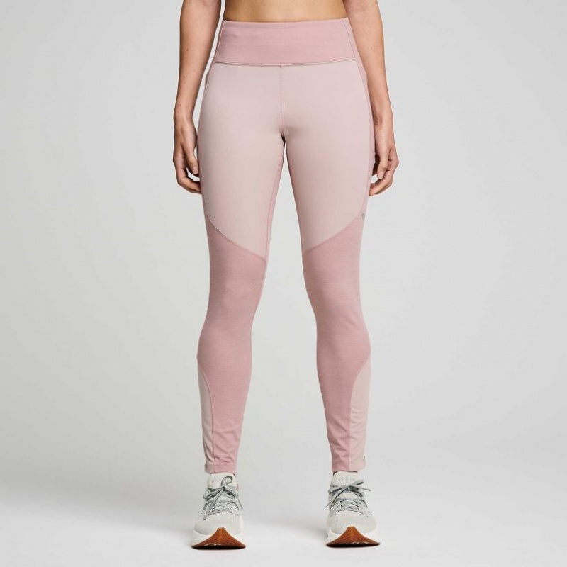 Saucony Runshield Tights Dame Rosa | OSLO JVGDXA