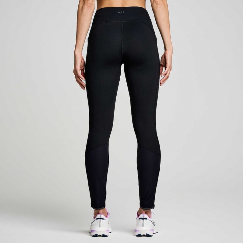 Saucony Runshield Tights Dame Svarte | NORGE HDCYQN