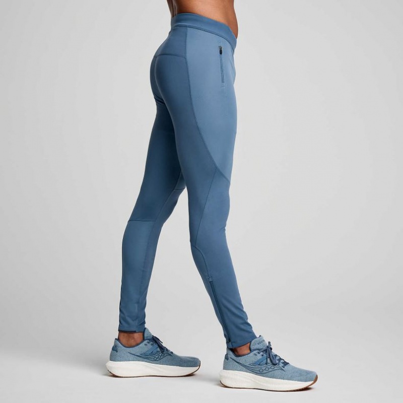 Saucony Runshield Tights Herre Blå | NORGE DPYEWA