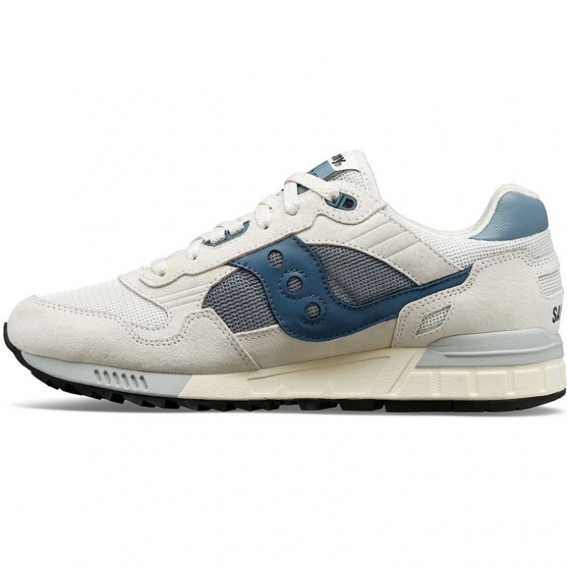 Saucony Shadow 5000 Sneakers Herre Hvite Blå | OSLO BWGQNK